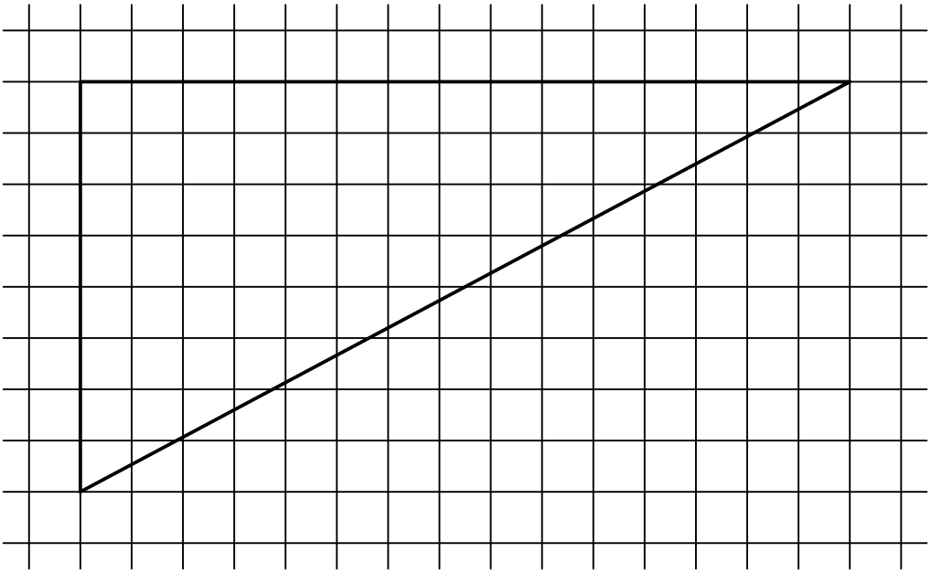 Прямоугольный треугольник на клетчатой бумаге. Прямоугольный треугольник на клетках. Треугольник на клеточной бумаге. На клеточной бумаге изображен прямоугольный треугольник.